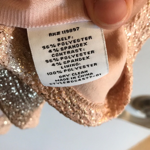 Metallic Short Sleeve Fit and Flare Dress - Picture 5 of 5